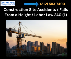 NYC Construction Site Accidents/Falls From Heights/Labor Law 240(1)
